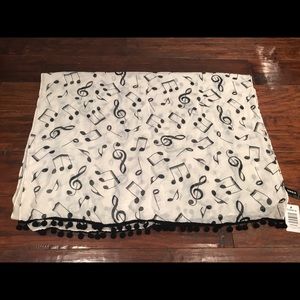 Music Notes Scarf